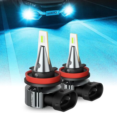 "مصباح AUXITO H3 LED، 16,000LM 600% أكثر سطوعًا، عمر 10 سنوات، مقاس 1:1 Plug-n-Play، تركيب مثالي 100%، مصباح ضباب LED H3 لمصباح الضباب، DRL، Canbus جاهز، حزمة من 2". in Kuwait