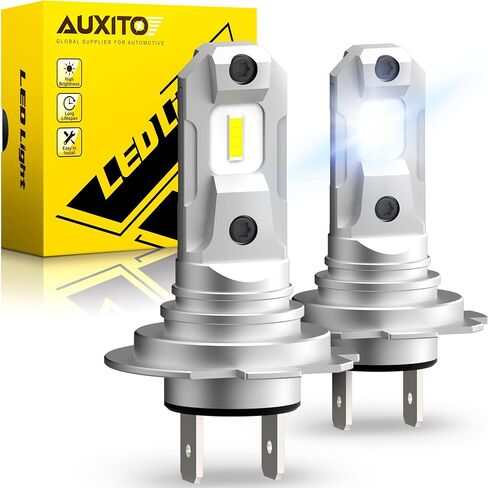 "مصباح AUXITO H3 LED، 16,000LM 600% أكثر سطوعًا، عمر 10 سنوات، مقاس 1:1 Plug-n-Play، تركيب مثالي 100%، مصباح ضباب LED H3 لمصباح الضباب، DRL، Canbus جاهز، حزمة من 2". in Kuwait