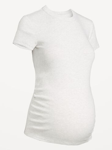 Old Navy Maternity Snug Short-Sleeve T-Shirt - Light Gray Heather in Saudi Arabia