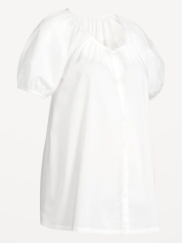 Old Navy Maternity Airy Button-Down Top - White Lilies in Saudi Arabia