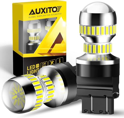 AUXITO 194 LED License Plate Light Canbus Error Free, 6000K White 168 175 2825 T10 W5W LED Bulbs for Car Interior Map Dome Trunk Exterior Parking Lights, Pack of 2 in Saudi Arabia