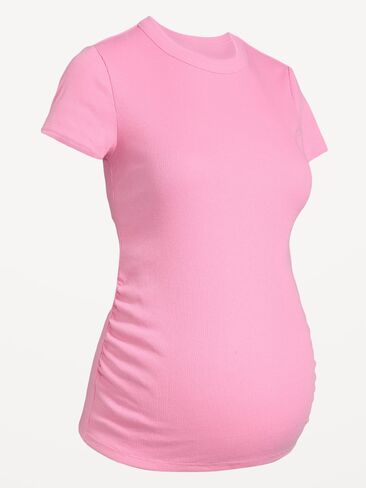 Old Navy Maternity Snug Short-Sleeve T-Shirt - HYDRANGEA PINK in Saudi Arabia