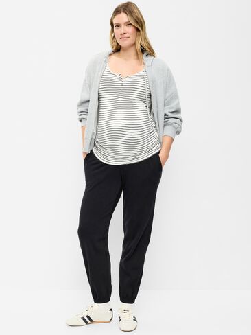 بنطال رياضي مصنوع من الصوف للحوامل من Old Navy - لون أسود فاتح منقط in Saudi Arabia