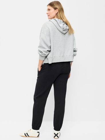 بنطال رياضي مصنوع من الصوف للحوامل من Old Navy - لون أسود فاتح منقط in Saudi Arabia