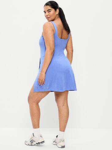 Old Navy PowerChill Scoop-Back Athletic Dress - Lobelia Blue in Saudi Arabia