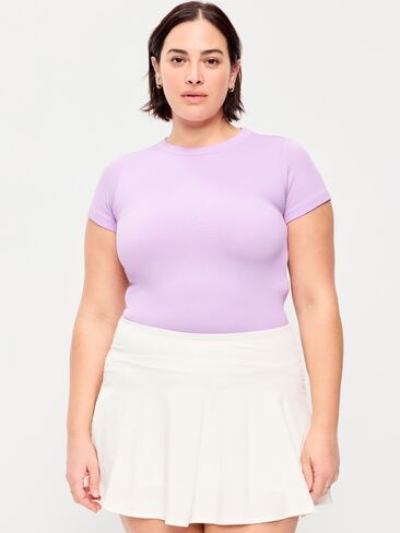 تي شيرت Old Navy Exhale بدون خياطة مضلع - WILD ASTER in Kuwait