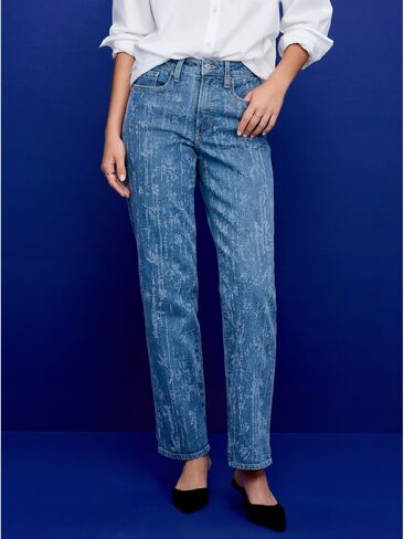 بنطال جينز Old Navy عالي الخصر عند الكاحل - أزرق فاتح in Saudi Arabia