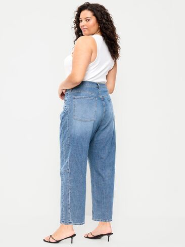 بنطال جينز Old Navy عالي الخصر عند الكاحل - أزرق فاتح in Saudi Arabia