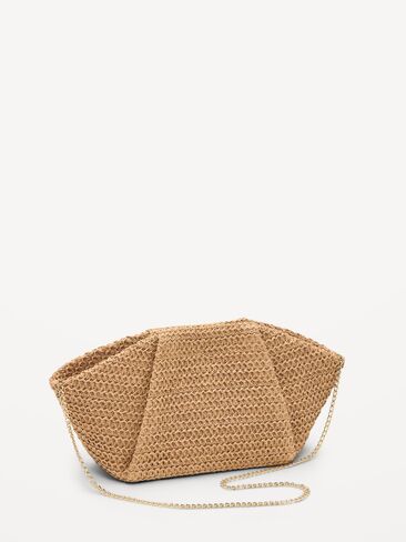 Old Navy Raffia Frame Shoulder Bag - Totally Natural in Saudi Arabia