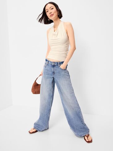 Old Navy Cowl-Neck Halter Top - Sea Salt in Saudi Arabia