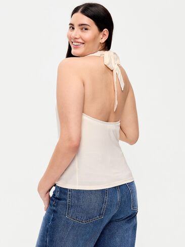 Old Navy Cowl-Neck Halter Top - Sea Salt in Saudi Arabia