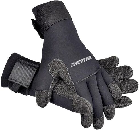 WYYHAA 5MM Kevlar Wetsuit Gloves Adjustable Neoprene Diving Gloves for Underwater Hunting Non-Slip Spearfishing Ski… in Saudi Arabia