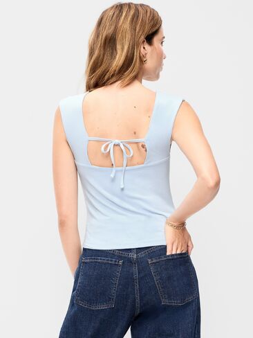 Old Navy Cap-Sleeve Tie-Back Top - Sky Maintenance in Saudi Arabia
