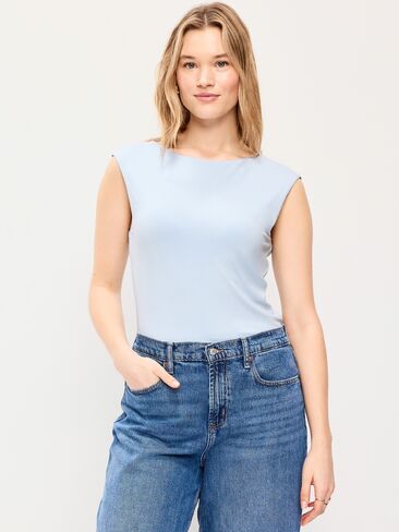 Old Navy Cap-Sleeve Tie-Back Top - Sky Maintenance in Saudi Arabia