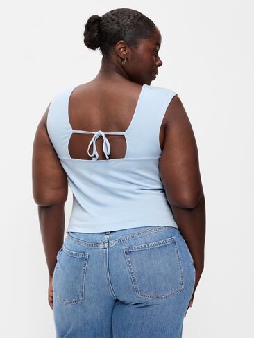 Old Navy Cap-Sleeve Tie-Back Top - Sky Maintenance in Saudi Arabia