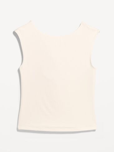 Old Navy Cap-Sleeve Tie-Back Top - Sea Salt in Saudi Arabia