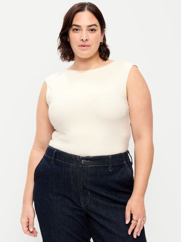 Old Navy Cap-Sleeve Tie-Back Top - Sea Salt in Saudi Arabia