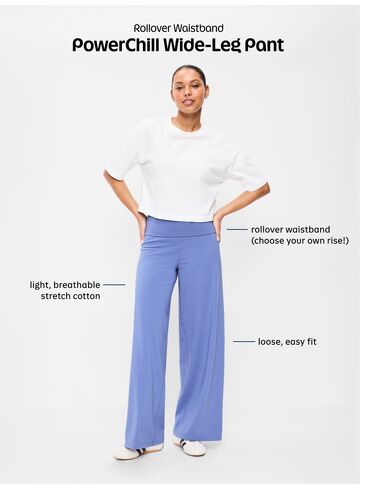 بنطال PowerChill عالي الخصر قابل للطي من Old Navy - بيبركورن in Saudi Arabia