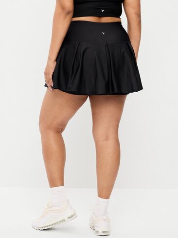 Old Navy Extra High-Waisted Drop-Waist PowerSoft Skort - Black Jack in Saudi Arabia