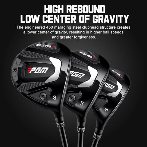 PGM 45.5" Golf Club Driver for Men Right Handed with Adjustable Loft and Tungsten Weighting, R&A and USGA Certified Driver Golf with Headcover in Saudi Arabia