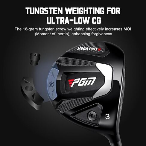 PGM 45.5" Golf Club Driver for Men Right Handed with Adjustable Loft and Tungsten Weighting, R&A and USGA Certified Driver Golf with Headcover in Saudi Arabia