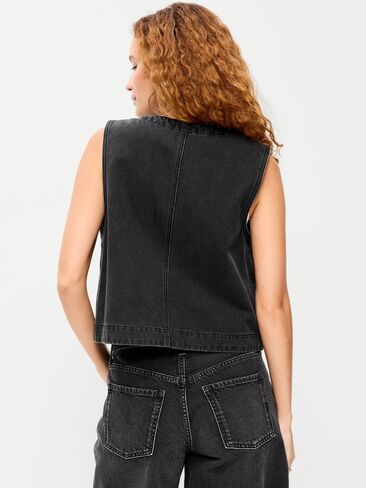 Old Navy Zip-Front Utility Vest - Coal in Saudi Arabia