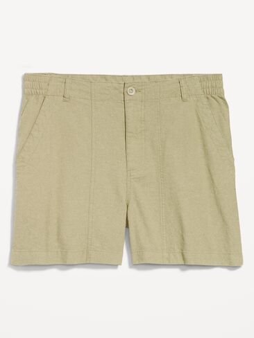 Old Navy 90's Loose Linen-Blend Shorts -- 5-inch inseam - All Bark in Saudi Arabia