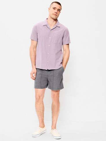 Old Navy 90's Loose Linen-Blend Shorts -- 5-inch inseam - Gray in Saudi Arabia