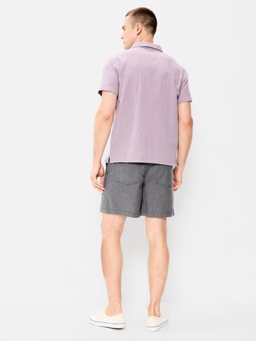 Old Navy 90's Loose Linen-Blend Shorts -- 5-inch inseam - Gray in Saudi Arabia