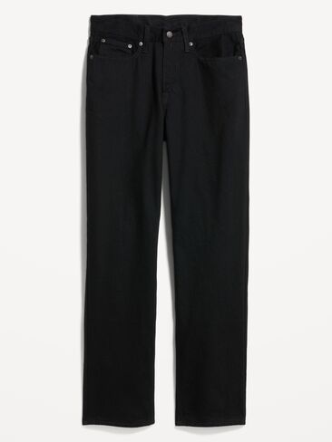 Old Navy Structured Loose Non-Stretch Jeans - Black Wash in Saudi Arabia
