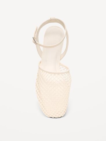 Old Navy Raffia Slingback Flats for Women - Bone in Saudi Arabia