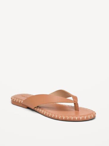 Old Navy Whipstich Flip-Flops for Women - Tan in Saudi Arabia