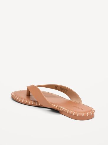 Old Navy Whipstich Flip-Flops for Women - Tan in Saudi Arabia