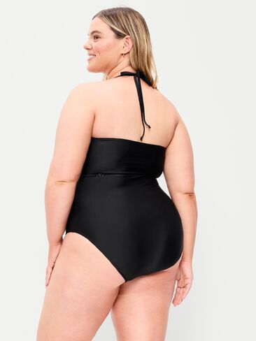 Old Navy Strapless Belted One-Piece Swimsuit - Black Jack in Saudi Arabia