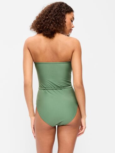 Old Navy Strapless Belted One-Piece Swimsuit - Green Fern in Saudi Arabia