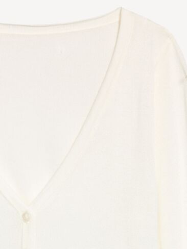 Old Navy Merino Wool-Blend Sheer Cropped V-Neck Cardigan - White Lilies in Saudi Arabia