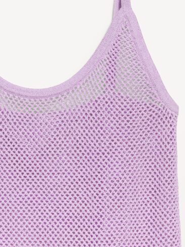Old Navy Metallic Peplum Tank Top - Fresh Lilac in Saudi Arabia