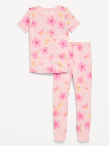 Old Navy Printed Snug-Fit Pajama Set for Toddler & Baby - Hibiscus in Saudi Arabia