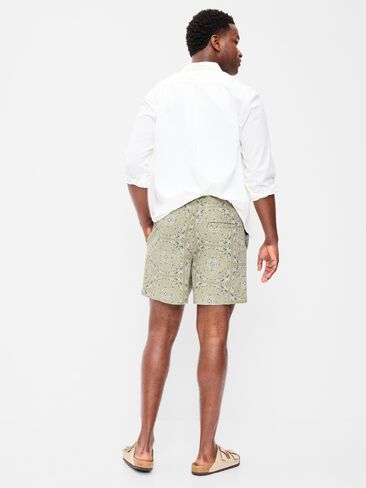 Old Navy Linen-Blend Jogger Shorts -- 5-inch inseam - Light Green in Saudi Arabia