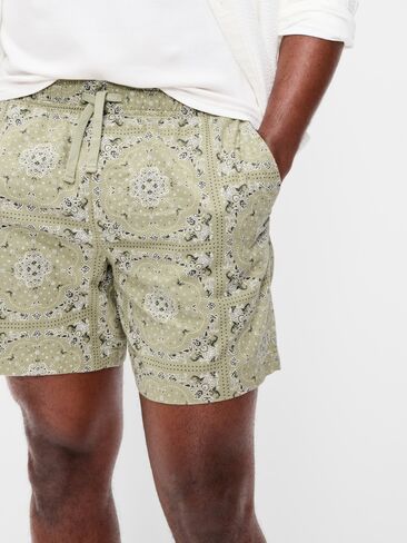 Old Navy Linen-Blend Jogger Shorts -- 5-inch inseam - Light Green in Saudi Arabia