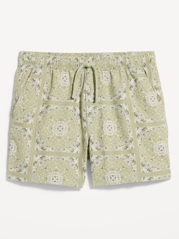 Old Navy Linen-Blend Jogger Shorts -- 5-inch inseam - Light Green in Saudi Arabia