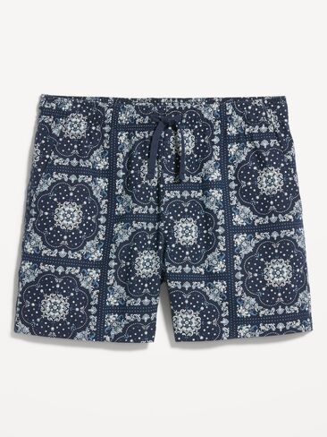 Old Navy Linen-Blend Jogger Shorts -- 5-inch inseam - Navy Blue in Saudi Arabia