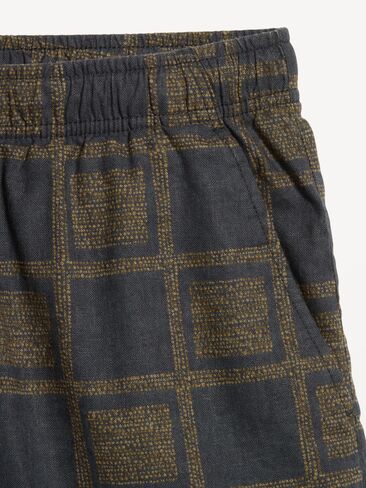 Old Navy Linen-Blend Jogger Shorts -- 7-inch inseam - Black Squares in Saudi Arabia