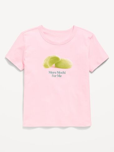 Old Navy Short-Sleeve Graphic T-Shirt for Girls - Pink Pirouette in Saudi Arabia