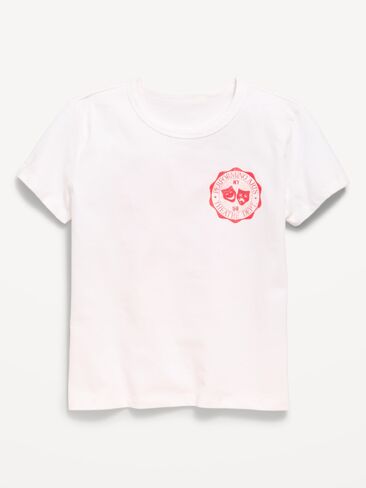 Old Navy Short-Sleeve Graphic T-Shirt for Girls - White Lilies in Saudi Arabia