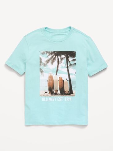 تيشيرت بأكمام قصيرة وشعار الماركة للاولاد من Old Navy - اكواسكو in Saudi Arabia