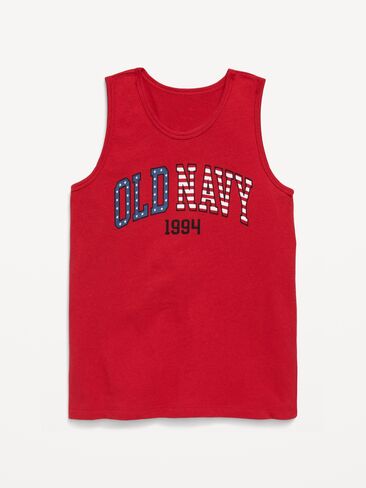 تيشيرت بدون أكمام بشعار الماركة للاولاد من Old Navy - روبي ريد in Saudi Arabia