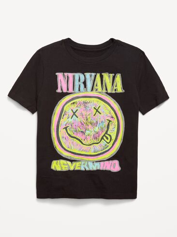 تي شيرت Old Navy Nirvana™ برسوم محايدة للجنسين للأطفال - بلاك جاك in Saudi Arabia