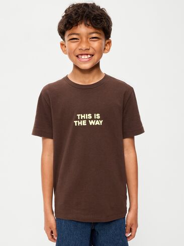 Old Navy Star Wars™ Gender-Neutral Graphic T-Shirt for Kids - Brown in Saudi Arabia