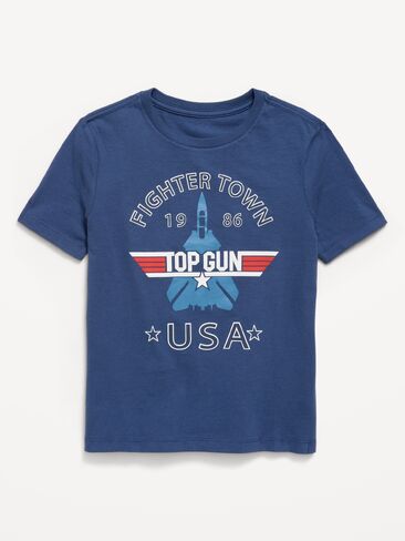 Old Navy Top Gun™ Gender-Neutral Graphic T-Shirt for Kids - Pacific Blue in Saudi Arabia
